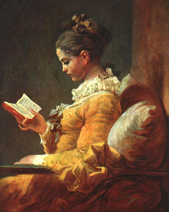 Jean-Honore Fragonard Young Girl Reading oil painting picture
